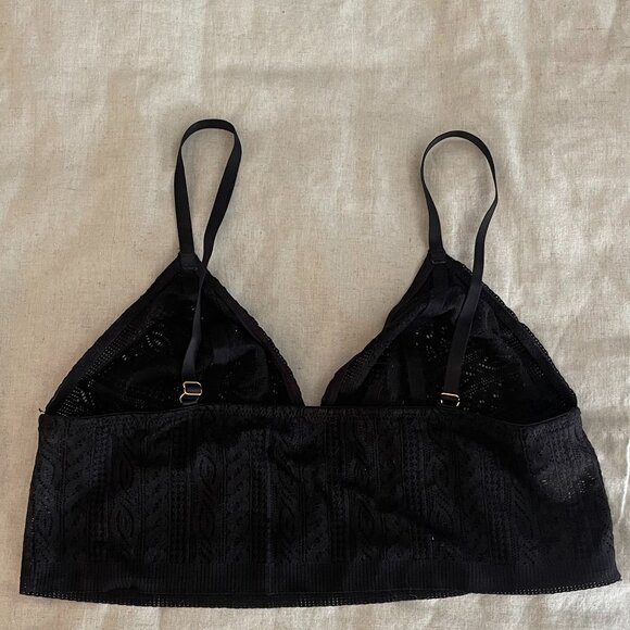 Aerie, lace bralette, black, L, NWOT - Picture 2 of 3